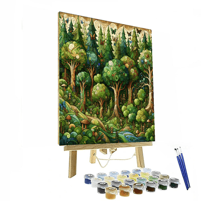 Fairy Tale Forest Path Paint By Color