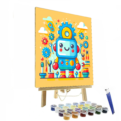 Creative Robot Builder Paint By Numbers Kits