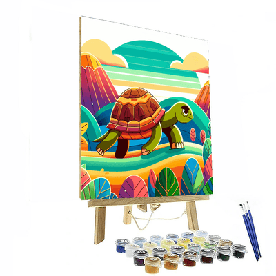 Terrific Tortoise Trek Paint By Numbers