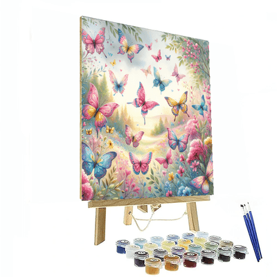 Whimsical Butterfly Ballet Paint By Color