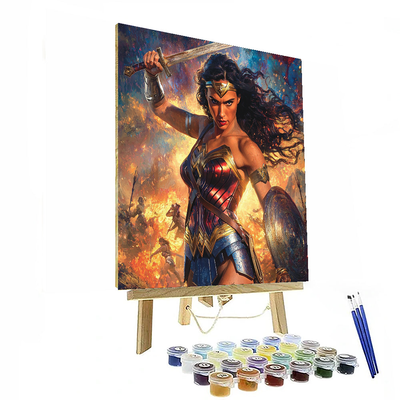 Gal Gadot: The Fierce Warrior Of Wonder Paint By Numbers Kits