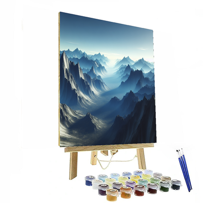 Breathtaking Mountain Range Paint By Color