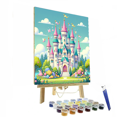 Magical Princess Castle Painting By Numbers Kit