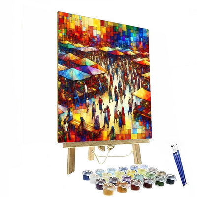 Vibrant Marketplace Paint By Numbers Kits