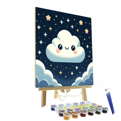 Dreamy Clouds And Stars Paint By Number