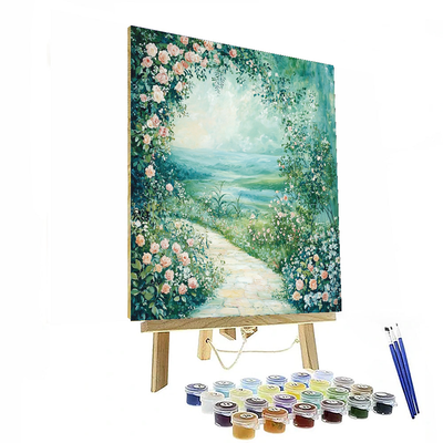 Dante Gabriel Rossetti Inspired Ethereal Garden Of Serenity  Paint By Number