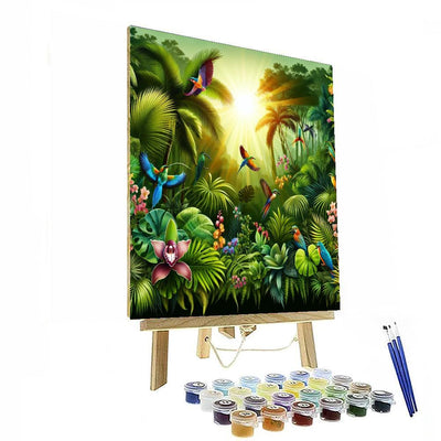 Tropical Jungle Hideaway Numbered Painting Kits