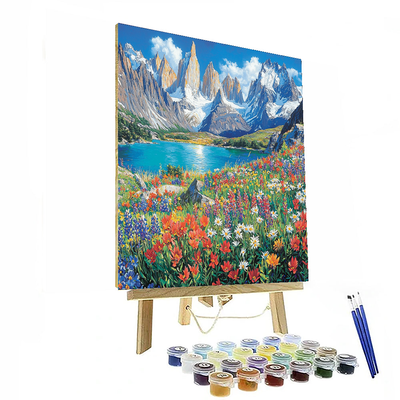 Hiking In Torres Del Paine Numbered Painting Kits