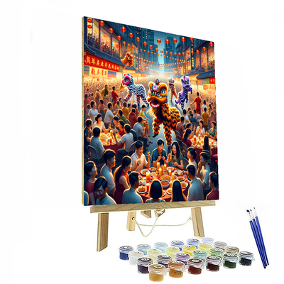 Chinese New Year - Various Locations, China Painting By Numbers Kit