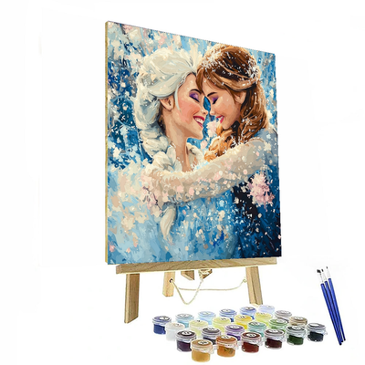 Anna And Elsa's Frozen Friendship - Disney Inspired Numbered Painting Kits