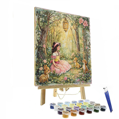 Snow White And The Woodland Friends - Disney Inspired DIY Paint By Numbers