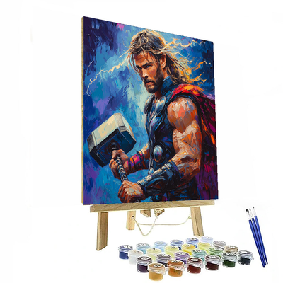 Chris Hemsworth: The Mighty Thunder Of Thor DIY Paint By Numbers