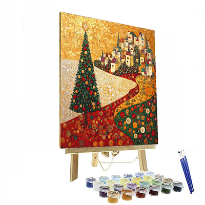 Gustav Klimt Inspired Festive Spirits  Paint By Numbers Art