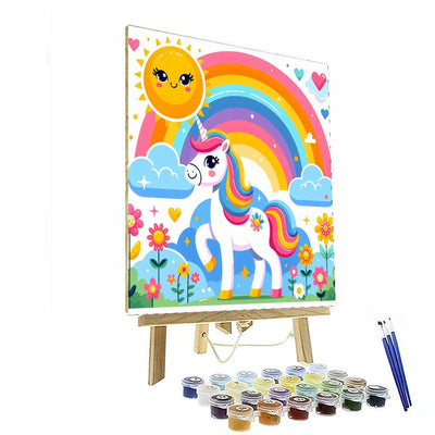 Sunny Day Unicorn Number Painting