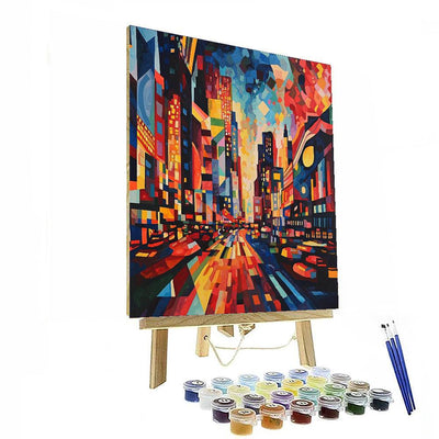 Wassily Kandinsky Inspired Abstract City Vibes  Paint By Numbers