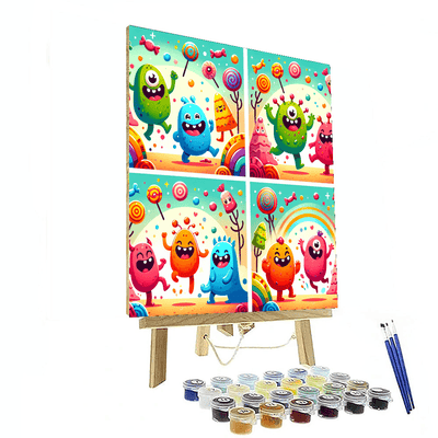 Happy Little Monsters Paint By Numbers