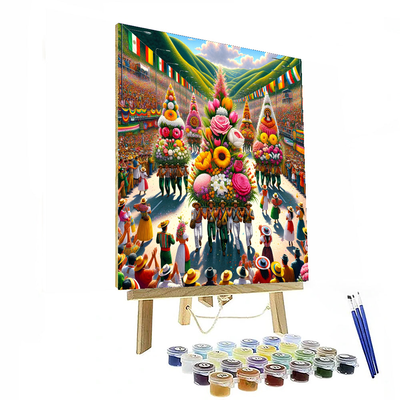 Flower Festival - Colombia Painting By Numbers Kit