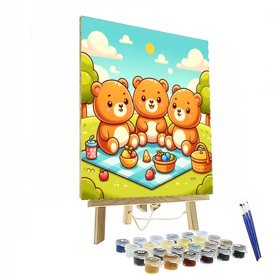 Playful Teddy Bears Paint By Number