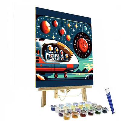 Space Voyage To Mars Paint By Numbers