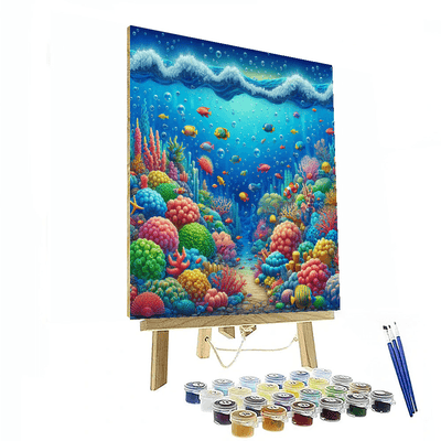 Underwater Coral Adventure Number Painting