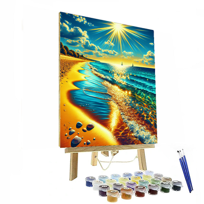 Sunny Beach Escape Painting By Numbers Kit