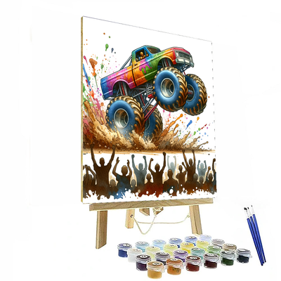 Monster Truck Madness Paint By Numbers