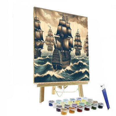 Vintage Maritime Adventure DIY Paint By Numbers