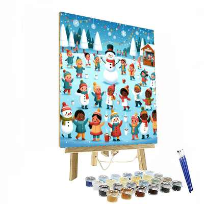 Frosty's Winter Festival Painting Number Kit