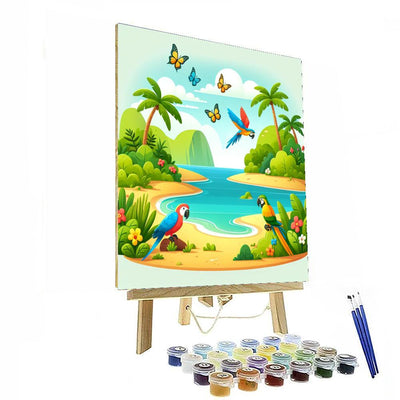 Imaginative Island Getaway Paint By Numbers Art