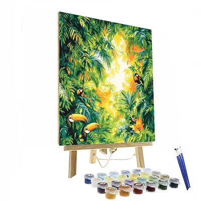 Henri Rousseau Inspired Jungle Rhythms  Paint By Numbers Art