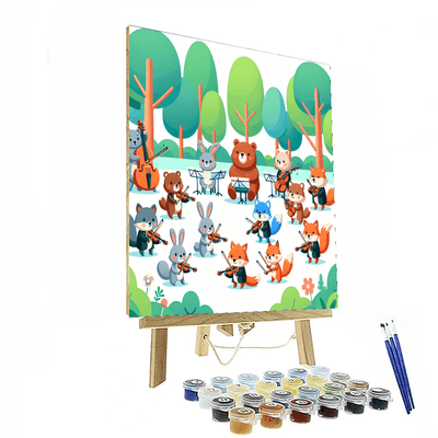 Wild Animal Orchestra Painting Number Kit