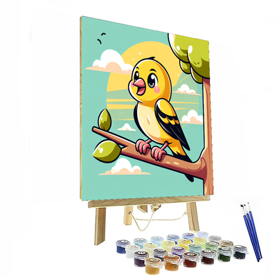 Giggly Goldfinch Paint By Numbers Kits