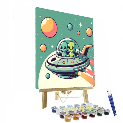 Space Explorer Aliens Paint By Numbers