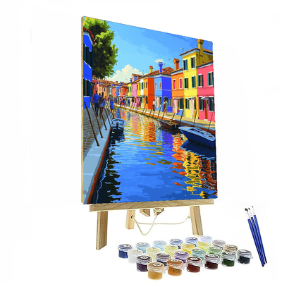 Burano Island Painting Number Kit