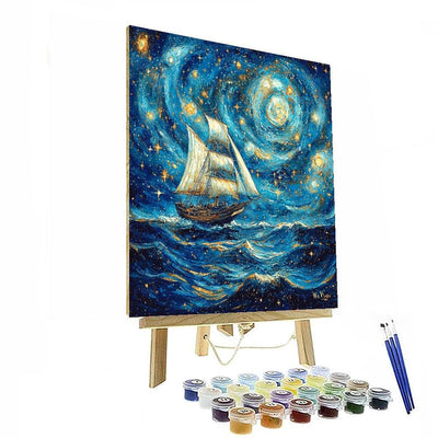 Vincent Van Gogh Inspired Celestial Navigator  Painting By Numbers Kit