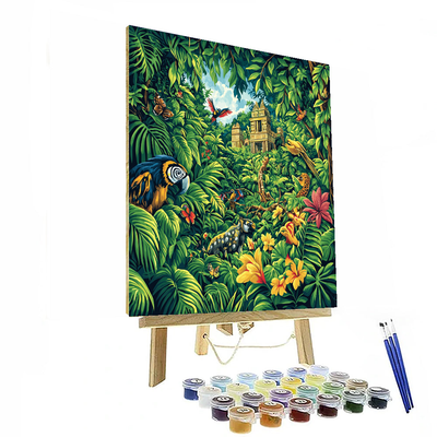 Henri Rousseau Inspired Animal Kingdom  Numbered Painting Kits