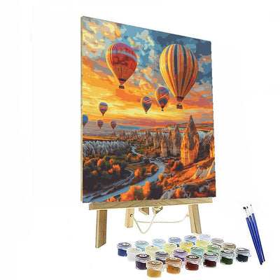 Cappadocia Hot Air Balloon Ride - Turkey Numbered Painting Kits