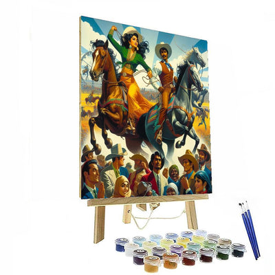 Wild West Rodeo Fun Paint By Numbers Art