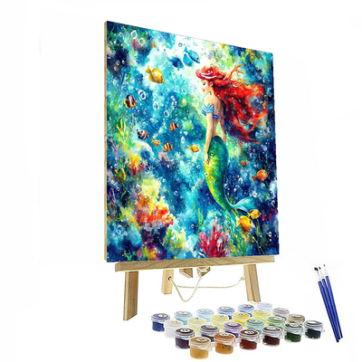 Ariel's Undersea Wonder - Disney Inspired Painting By Numbers Kit