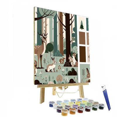 Whispering Woodland Creatures DIY Paint By Numbers