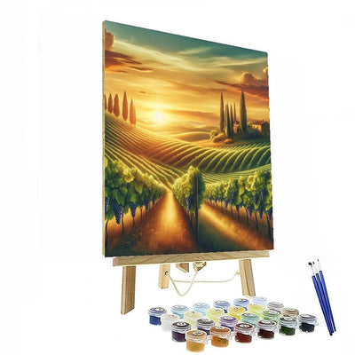 Rustic Vineyard Delight Numbered Painting Kits