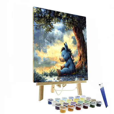 Eeyore's Rainy Day Reflection - Disney Inspired Numbered Painting Kits