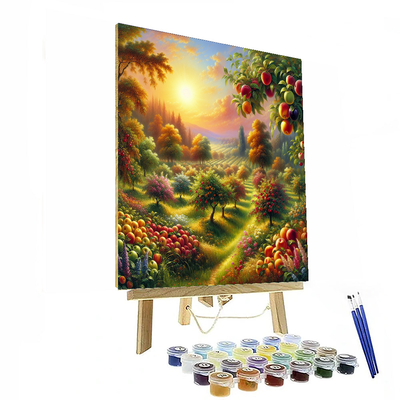 Sunny Day In The Orchard Paint By Numbers Art