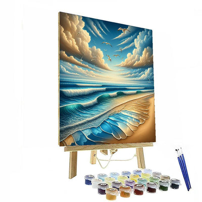 Seaside Escape Wall Mural Paint By Number