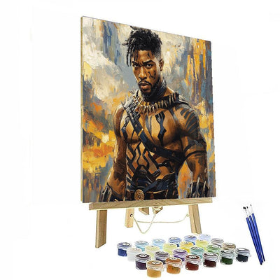 Michael B. Jordan: The Rise Of A Champion As Killmonger Numbered Painting Kits