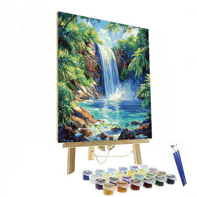 Hidden Waterfall Of Tamarin Paint By Numbers