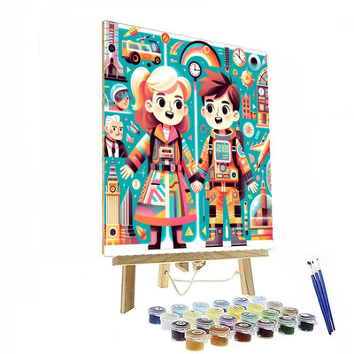 Great Adventure With Time Travellers Paint By Number