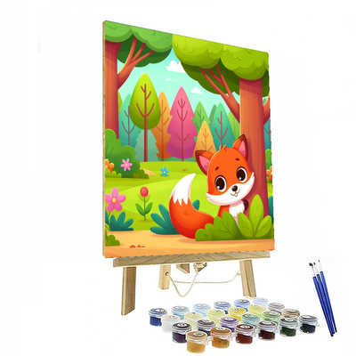 Daring Little Fox Paint By Numbers Art