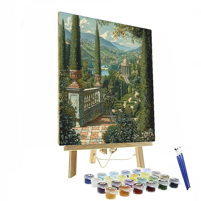 Giovanni Paolo Panini Inspired Historical Royal Gardens  Paint By Numbers Kits