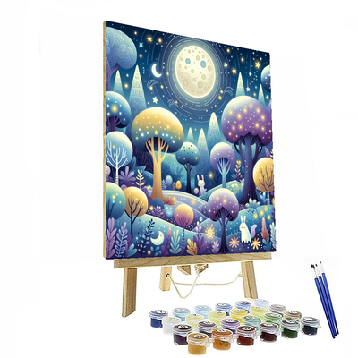 Fantasy Moonlit Adventure Number Painting